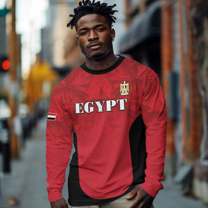 Custom Egypt Football 2026 Long Sleeve Shirt Go Pharaohs Special Style