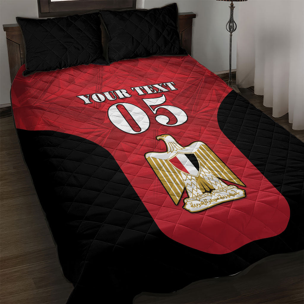 Custom Egypt Football 2026 Quilt Bed Set Go Pharaohs Special Style