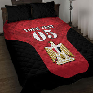 Custom Egypt Football 2026 Quilt Bed Set Go Pharaohs Special Style
