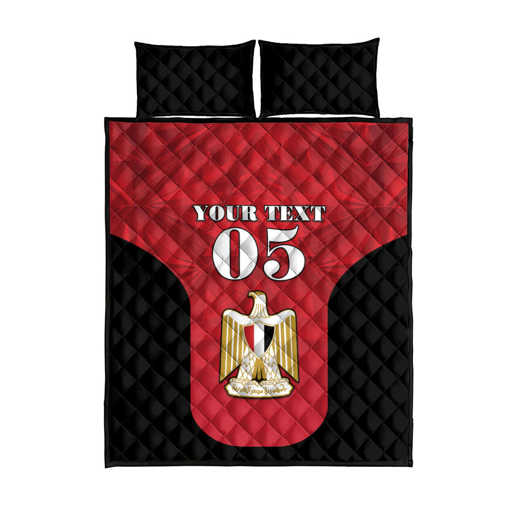 Custom Egypt Football 2026 Quilt Bed Set Go Pharaohs Special Style