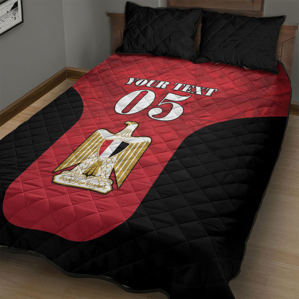 Custom Egypt Football 2026 Quilt Bed Set Go Pharaohs Special Style