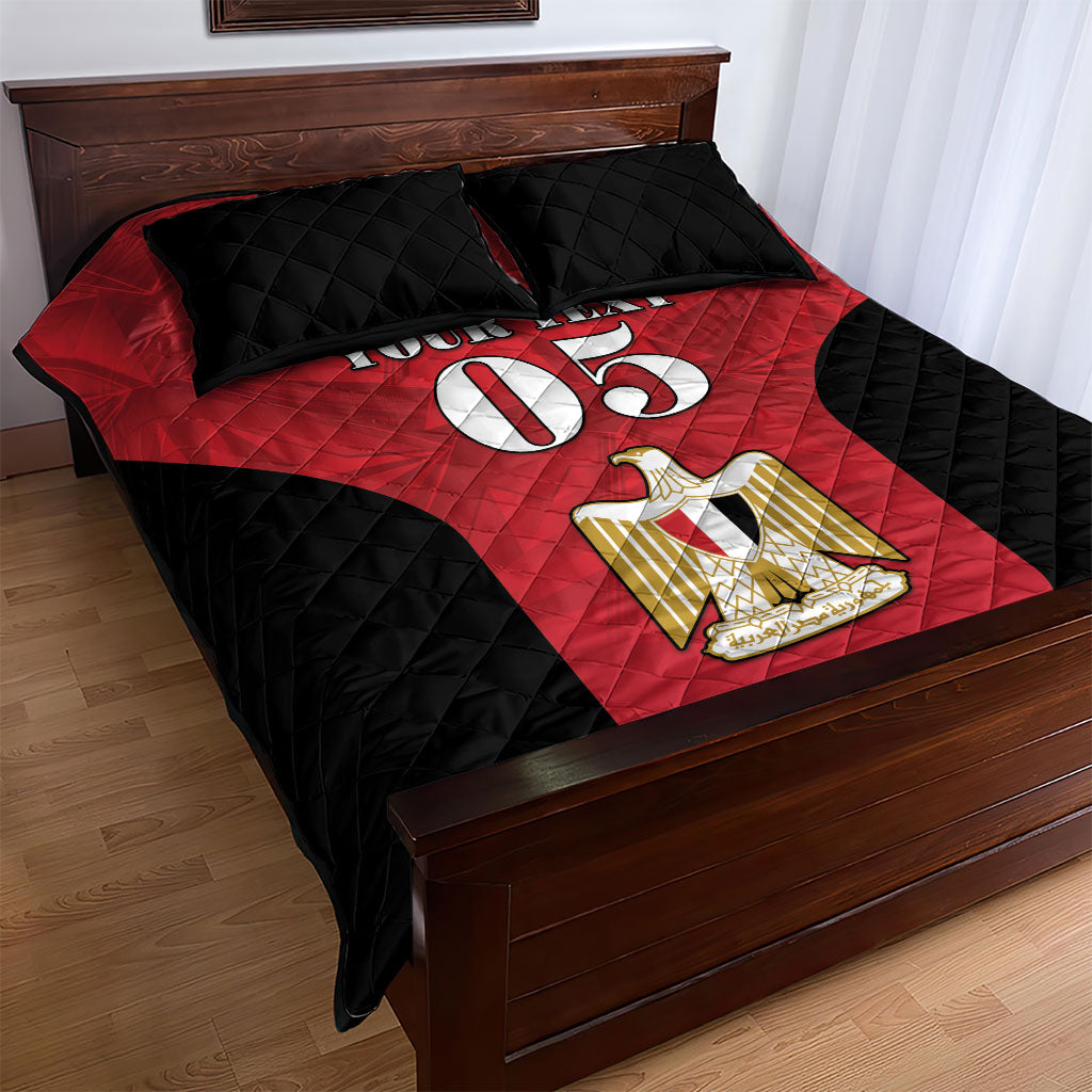 Custom Egypt Football 2026 Quilt Bed Set Go Pharaohs Special Style
