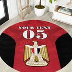 Custom Egypt Football 2026 Round Carpet Go Pharaohs Special Style