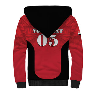 Custom Egypt Football 2026 Sherpa Hoodie Go Pharaohs Special Style