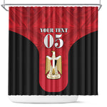 Custom Egypt Football 2026 Shower Curtain Go Pharaohs Special Style