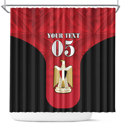 Custom Egypt Football 2026 Shower Curtain Go Pharaohs Special Style