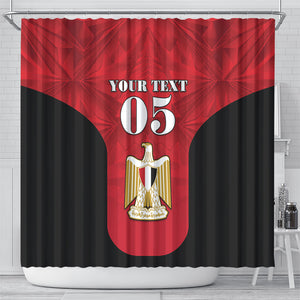 Custom Egypt Football 2026 Shower Curtain Go Pharaohs Special Style