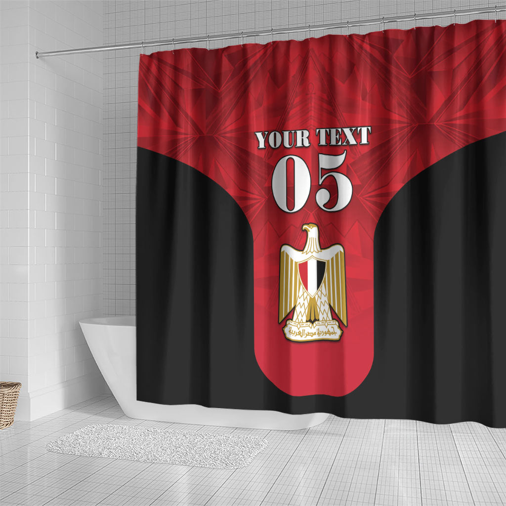 Custom Egypt Football 2026 Shower Curtain Go Pharaohs Special Style