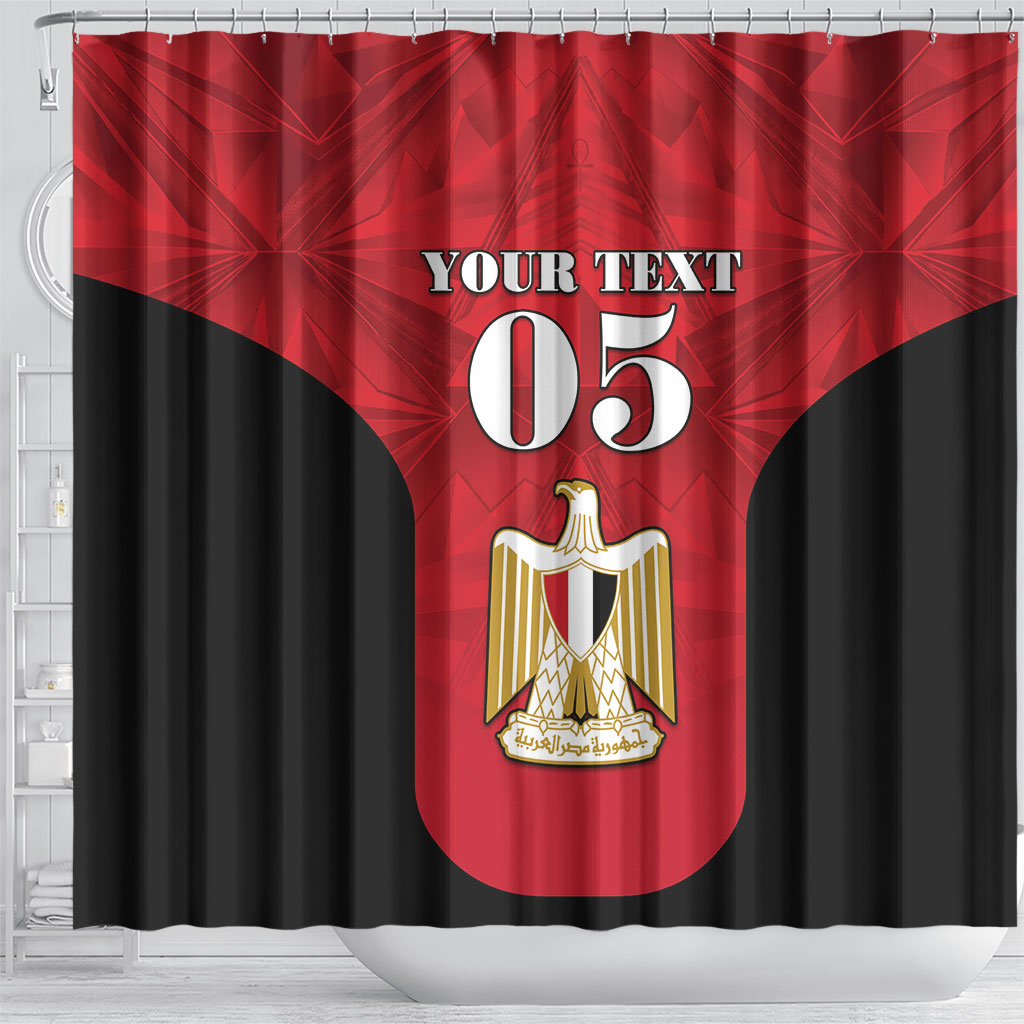 Custom Egypt Football 2026 Shower Curtain Go Pharaohs Special Style