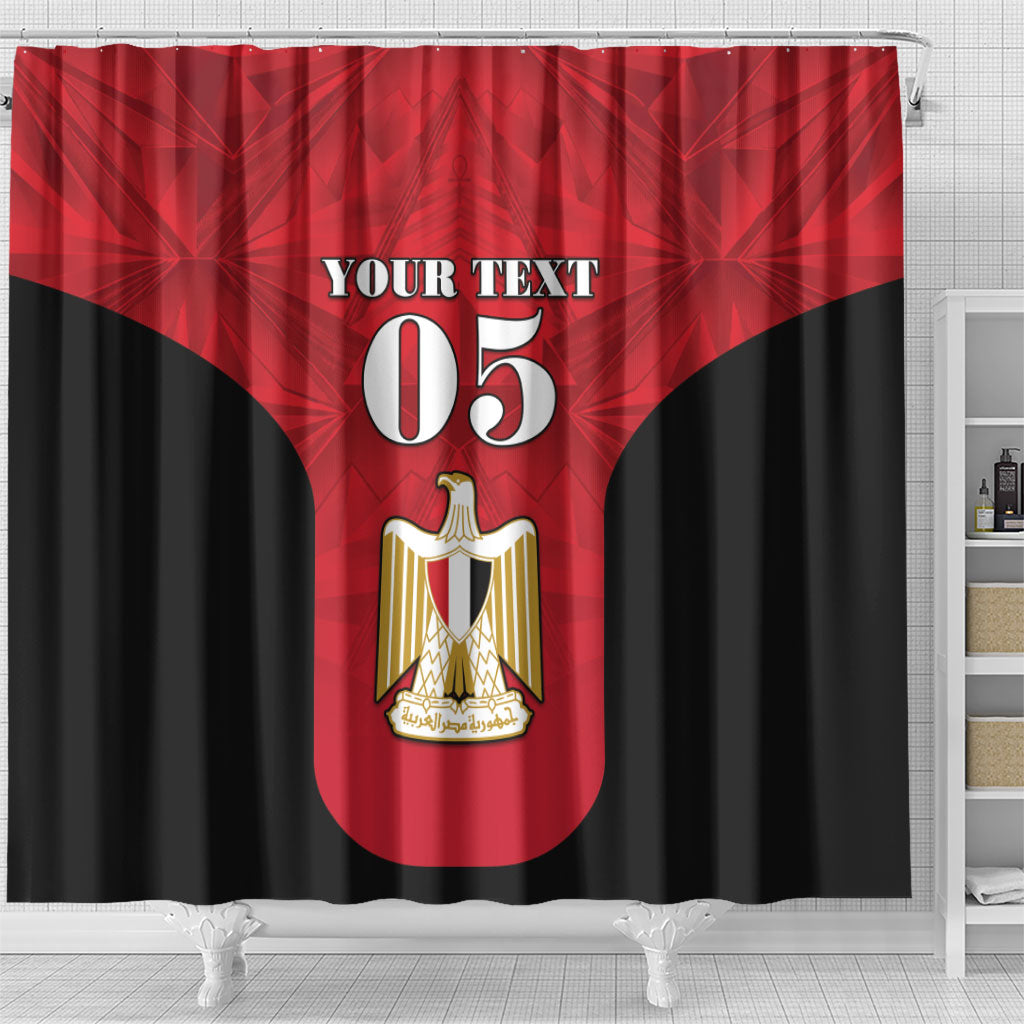 Custom Egypt Football 2026 Shower Curtain Go Pharaohs Special Style