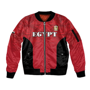 Custom Egypt Football 2026 Sleeve Zip Bomber Jacket Go Pharaohs Special Style
