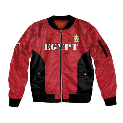Custom Egypt Football 2026 Sleeve Zip Bomber Jacket Go Pharaohs Special Style