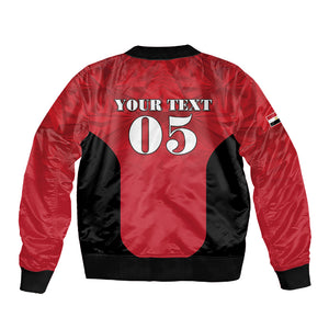 Custom Egypt Football 2026 Sleeve Zip Bomber Jacket Go Pharaohs Special Style