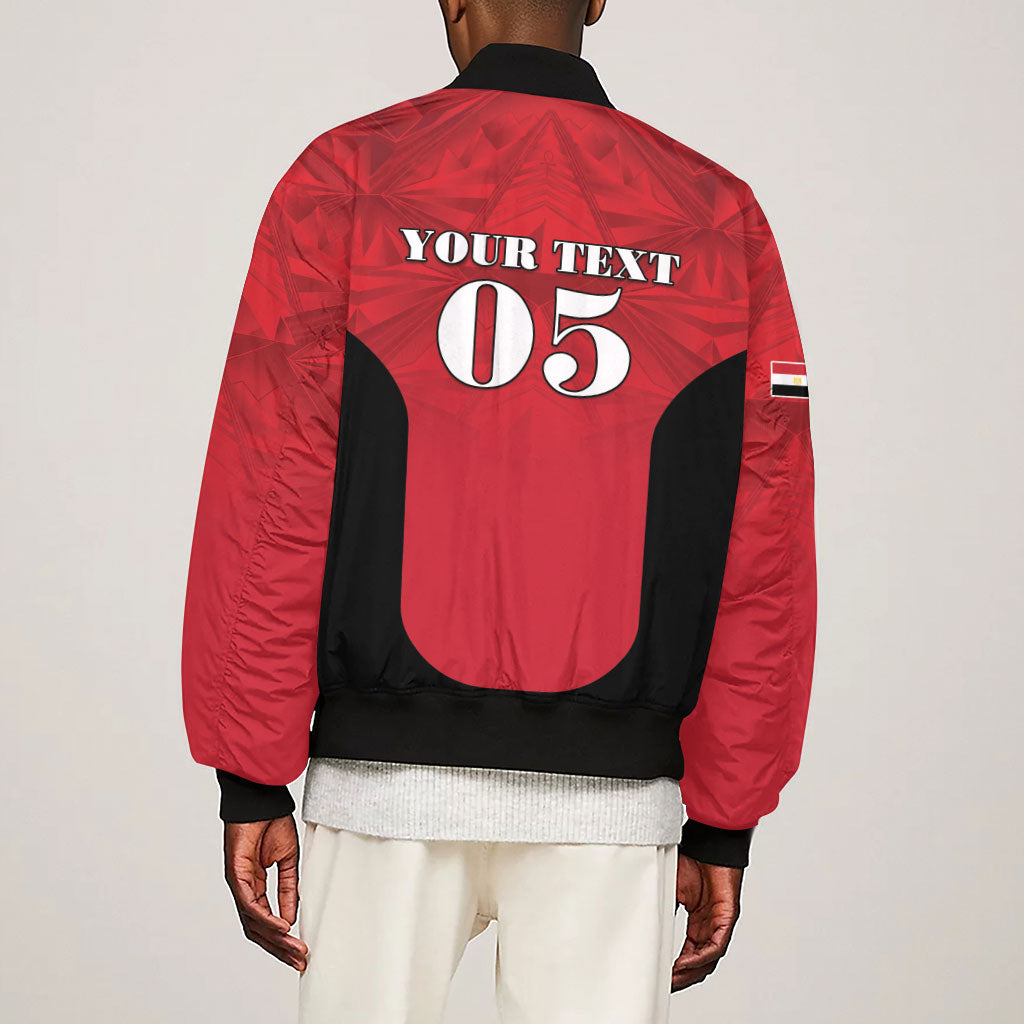 Custom Egypt Football 2026 Sleeve Zip Bomber Jacket Go Pharaohs Special Style