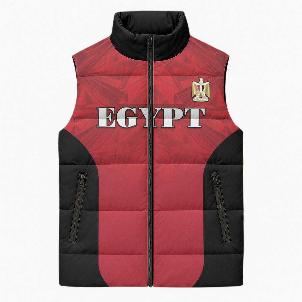 Custom Egypt Football 2026 Sleeveless Puffer Jacket Go Pharaohs Special Style
