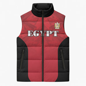 Custom Egypt Football 2026 Sleeveless Puffer Jacket Go Pharaohs Special Style