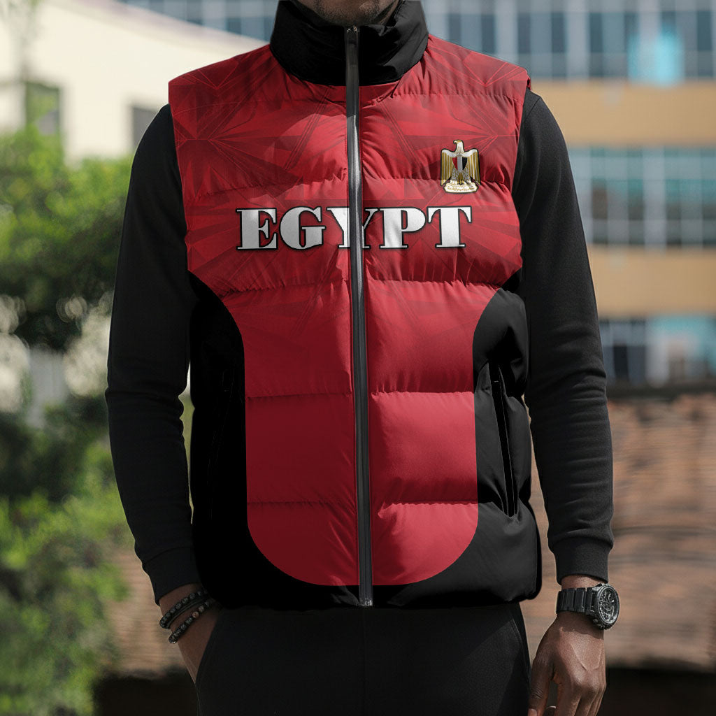 Custom Egypt Football 2026 Sleeveless Puffer Jacket Go Pharaohs Special Style