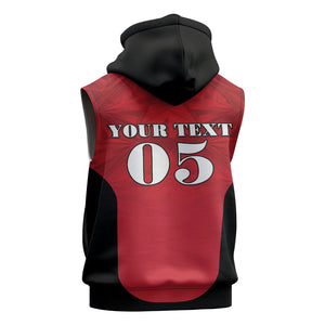 Custom Egypt Football 2026 Sleeveless Zip Hoodie Go Pharaohs Special Style