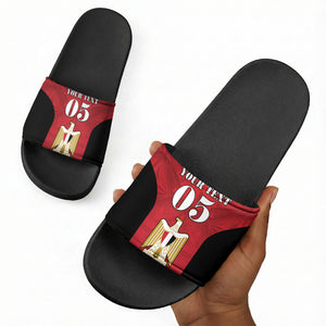 Custom Egypt Football 2026 Slide Sandals Go Pharaohs Special Style