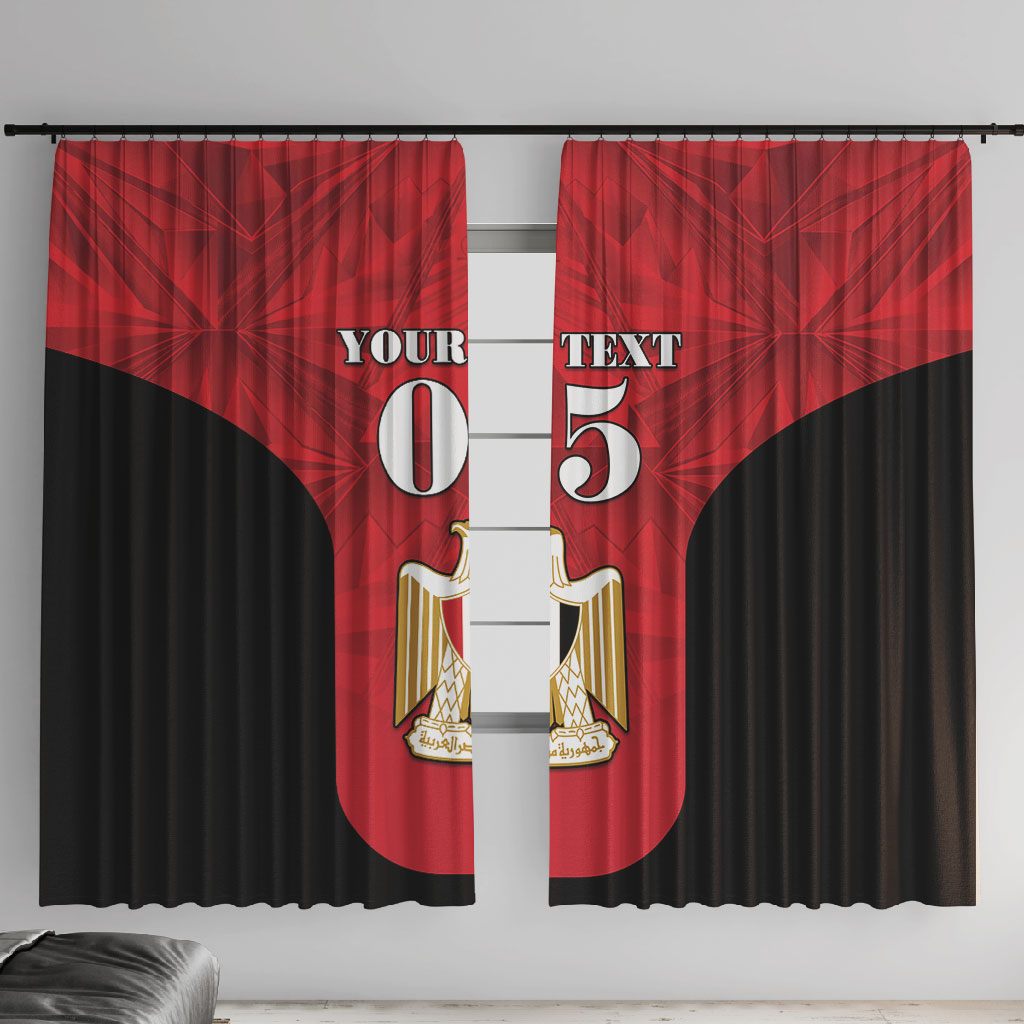 Custom Egypt Football 2026 Window Curtain Go Pharaohs Special Style