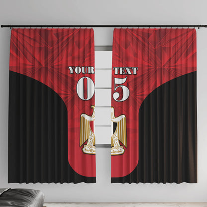 Custom Egypt Football 2026 Window Curtain Go Pharaohs Special Style