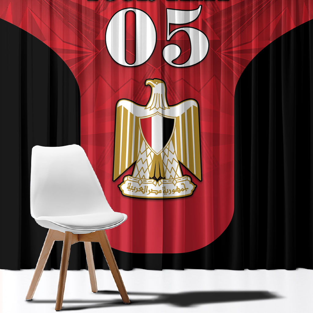Custom Egypt Football 2026 Window Curtain Go Pharaohs Special Style