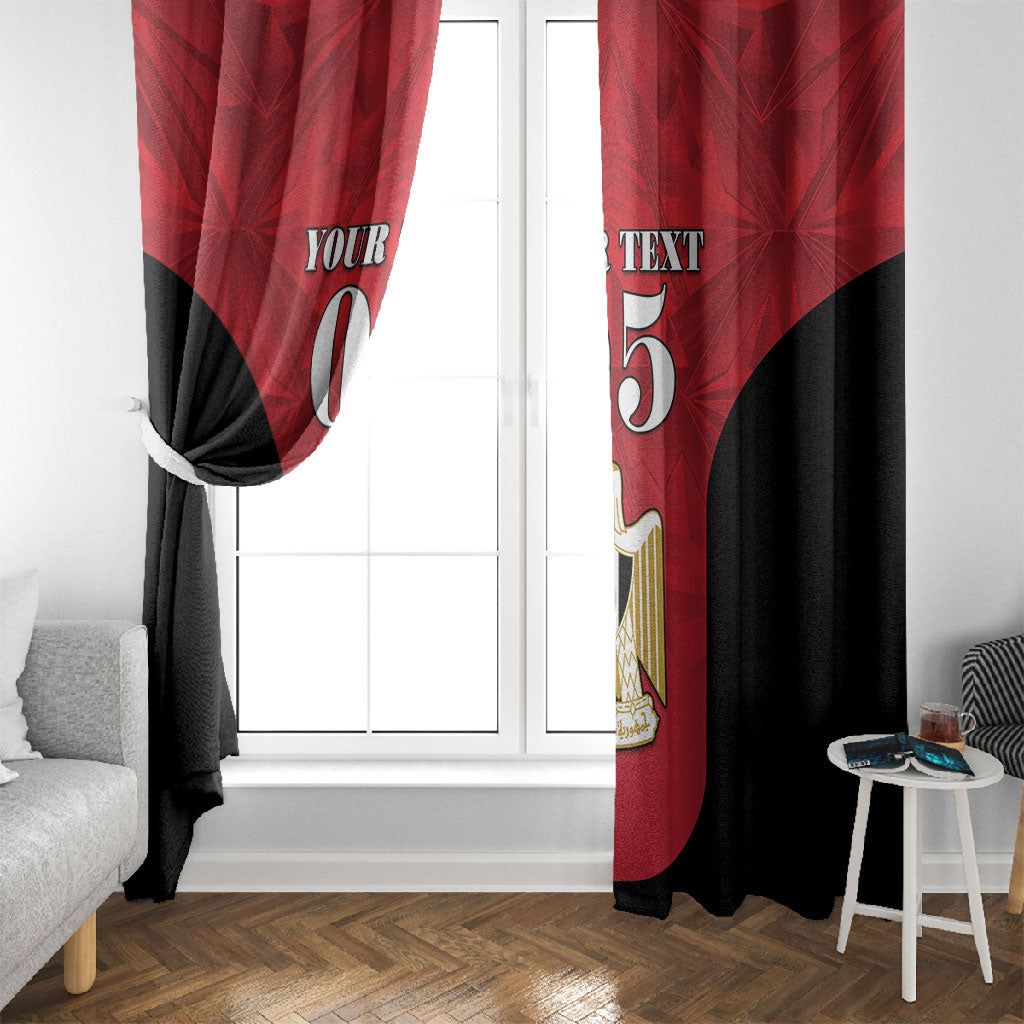 Custom Egypt Football 2026 Window Curtain Go Pharaohs Special Style