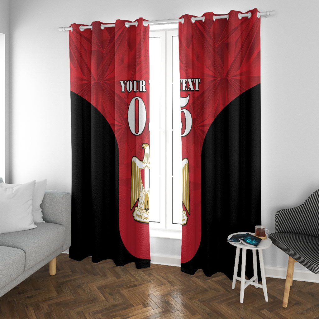 Custom Egypt Football 2026 Window Curtain Go Pharaohs Special Style