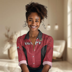 Custom Egypt Football 2026 Women Casual Shirt Go Pharaohs Special Style