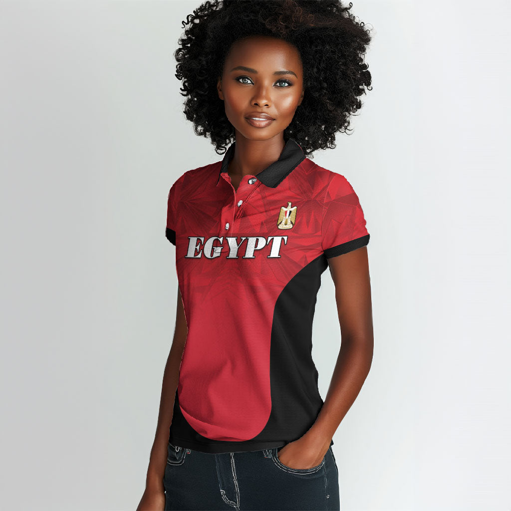 Custom Egypt Football 2026 Women Polo Shirt Go Pharaohs Special Style