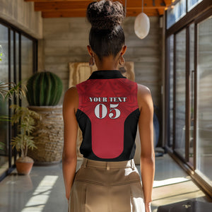 Custom Egypt Football 2026 Women Sleeveless Polo Shirt Go Pharaohs Special Style