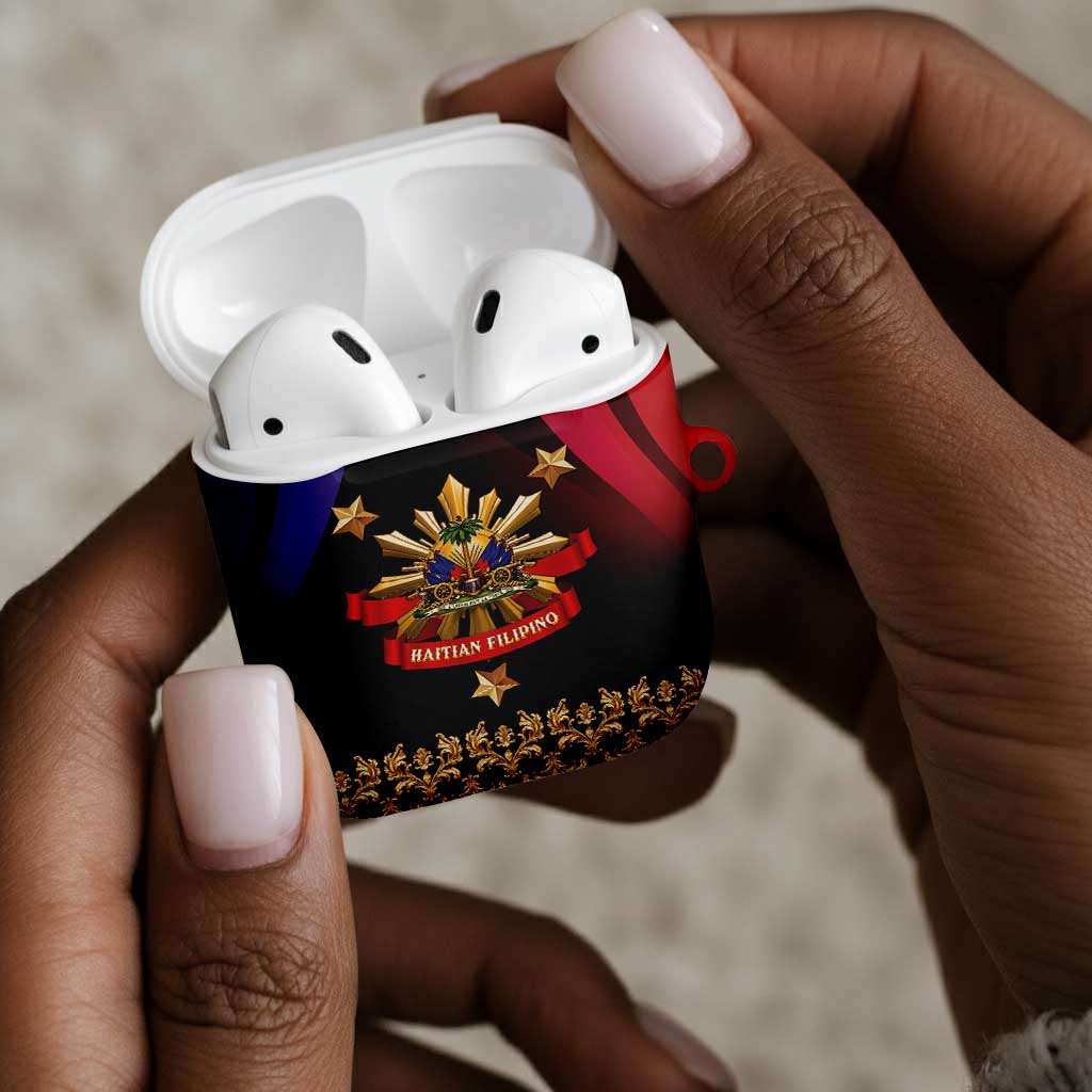 Haiti And Philippines AirPods Case Haitian Filipino Heritage Crest