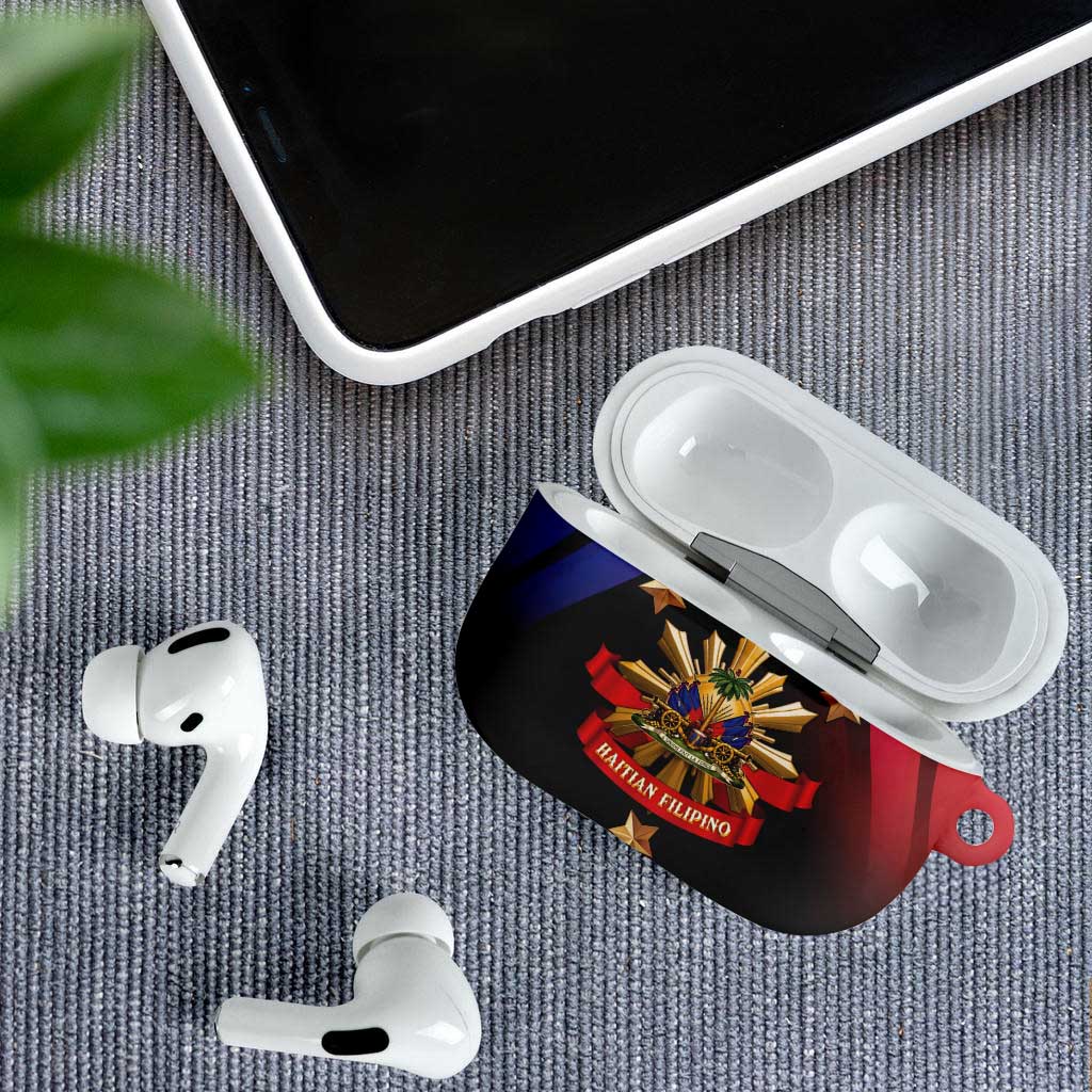 Haiti And Philippines AirPods Case Haitian Filipino Heritage Crest