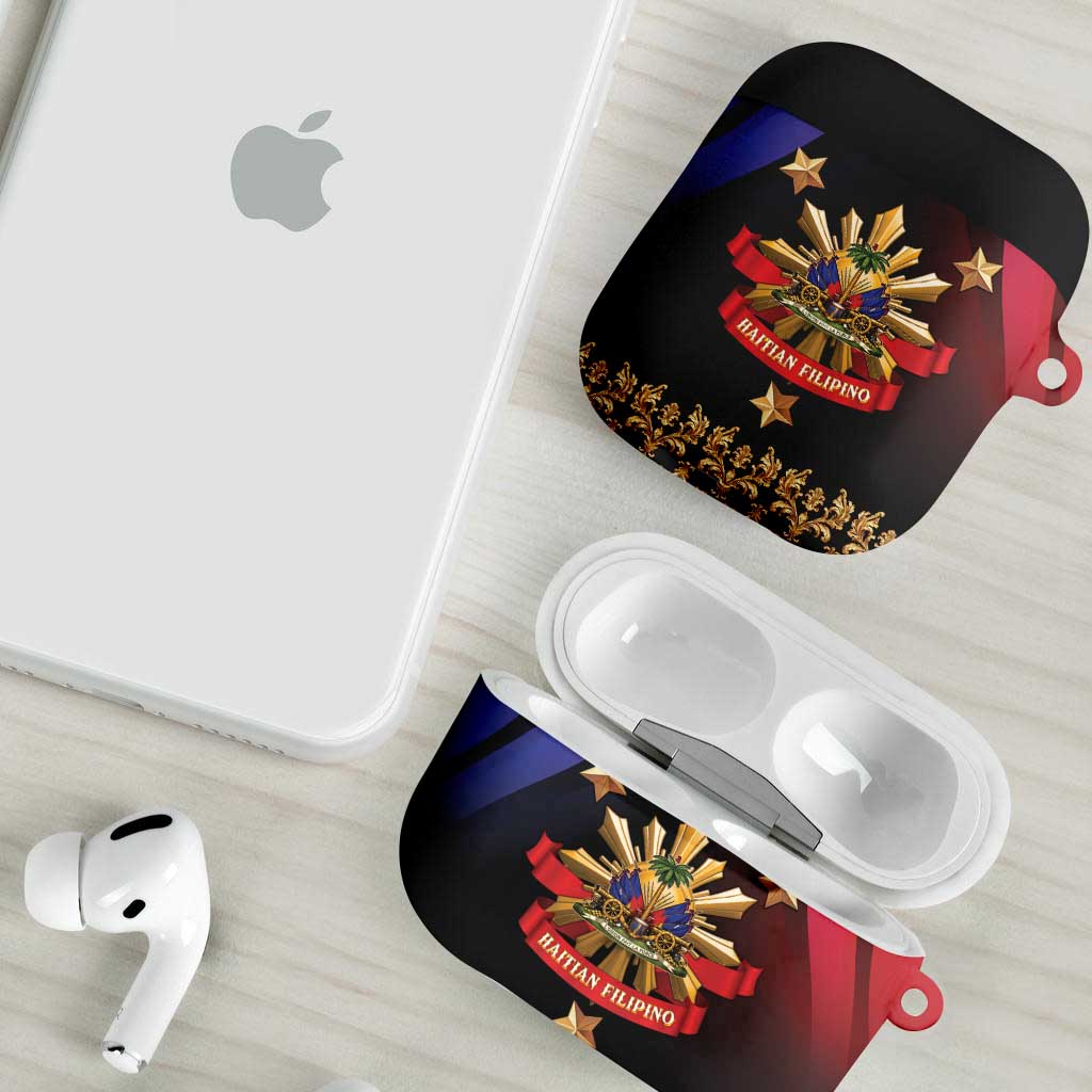 Haiti And Philippines AirPods Case Haitian Filipino Heritage Crest