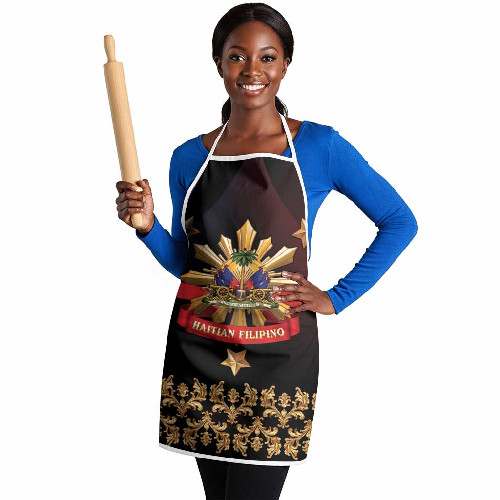 Haiti And Philippines Apron Haitian Filipino Heritage Crest
