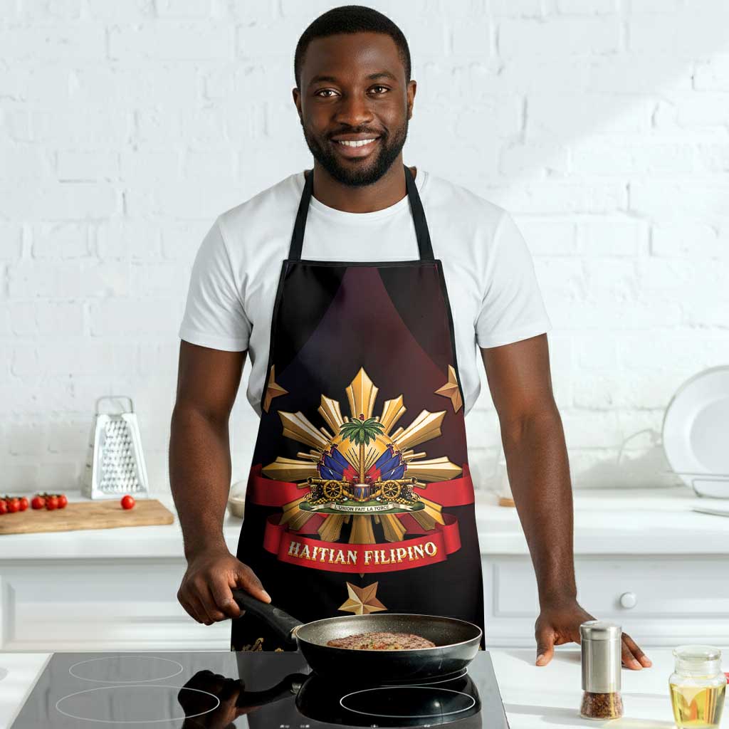 Haiti And Philippines Apron Haitian Filipino Heritage Crest