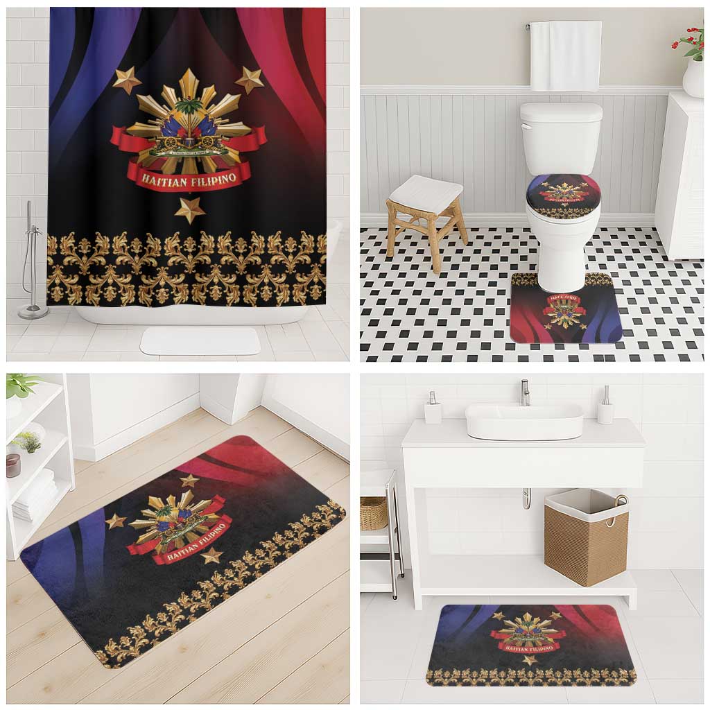 Haiti And Philippines Bathroom Set Haitian Filipino Heritage Crest