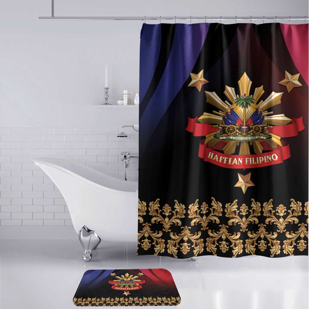 Haiti And Philippines Bathroom Set Haitian Filipino Heritage Crest