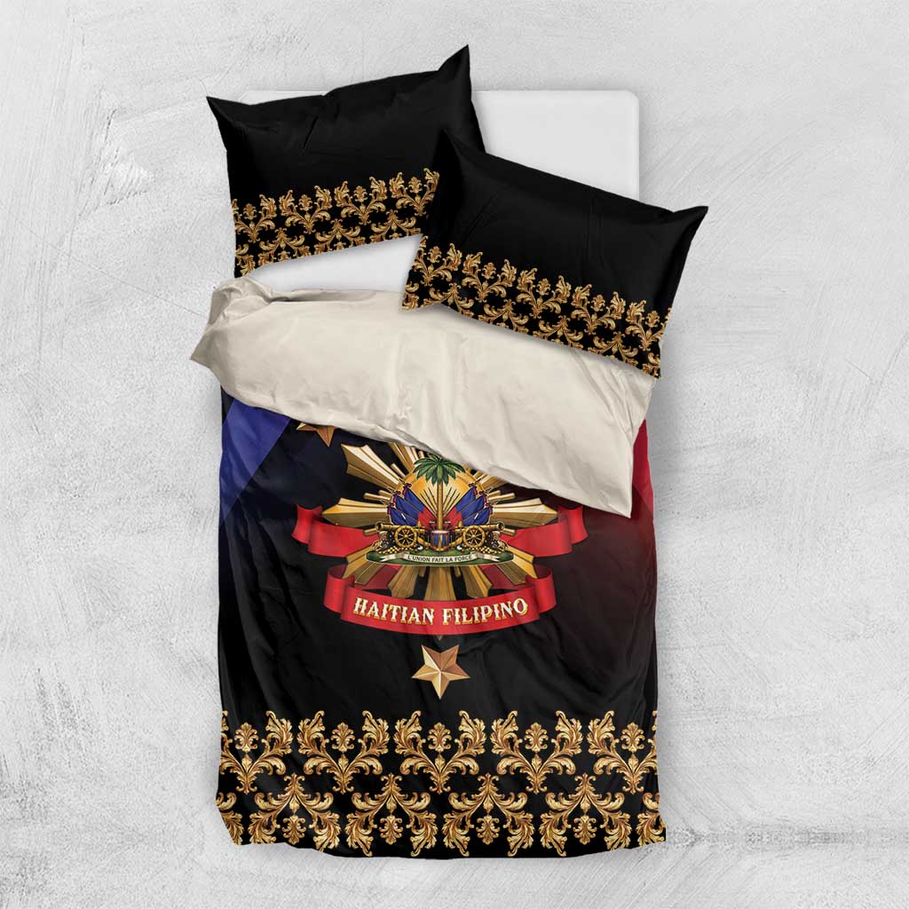 Haiti And Philippines Bedding Set Haitian Filipino Heritage Crest