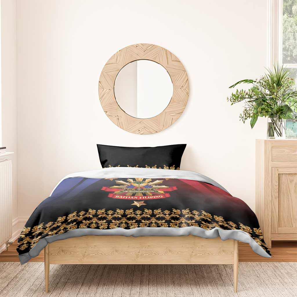 Haiti And Philippines Bedding Set Haitian Filipino Heritage Crest