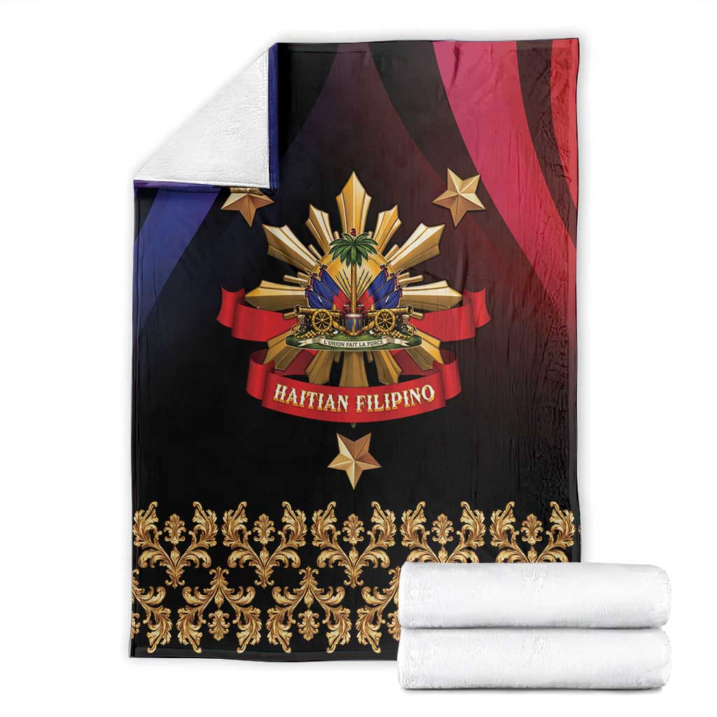 Haiti And Philippines Blanket Haitian Filipino Heritage Crest