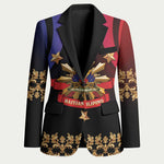 Personalized Haiti And Philippines Blazer Haitian Filipino Heritage Crest