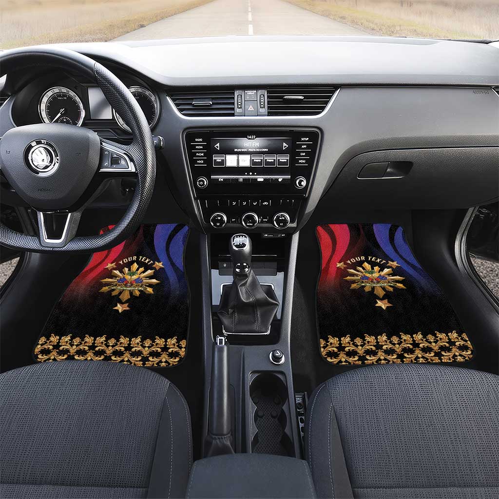 Personalized Haiti And Philippines Car Mats Haitian Filipino Heritage Crest