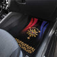 Personalized Haiti And Philippines Car Mats Haitian Filipino Heritage Crest