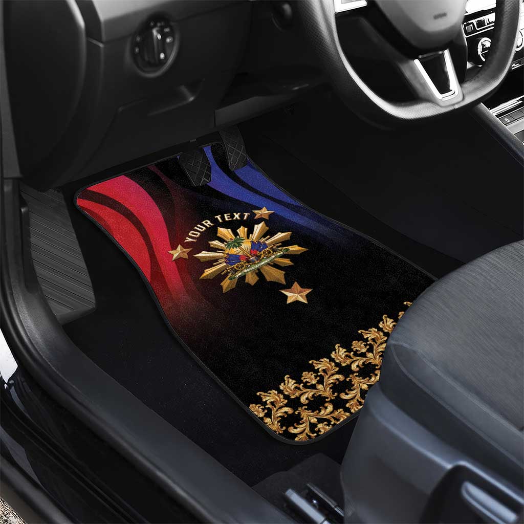Personalized Haiti And Philippines Car Mats Haitian Filipino Heritage Crest