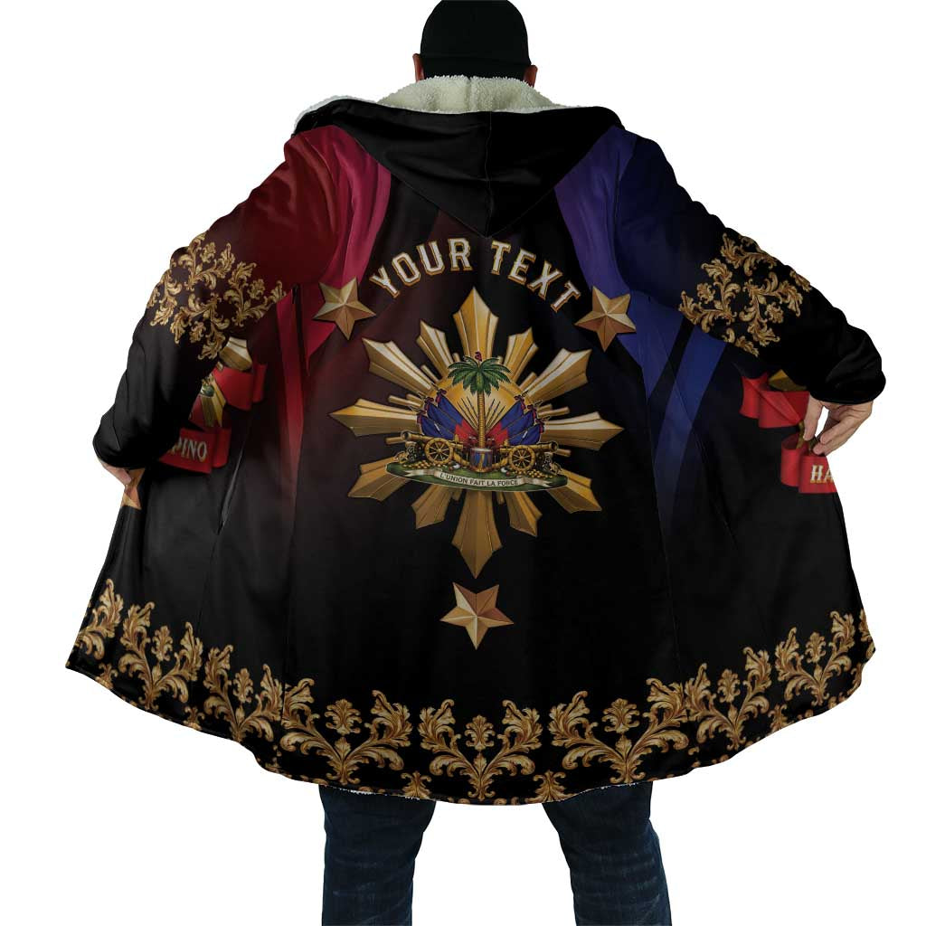 Personalized Haiti And Philippines Cloak Haitian Filipino Heritage Crest