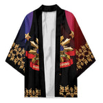 Personalized Haiti And Philippines Kimono Haitian Filipino Heritage Crest