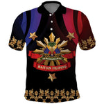 Personalized Haiti And Philippines Polo Shirt Haitian Filipino Heritage Crest