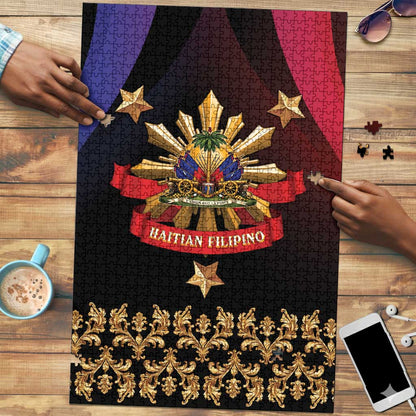 Haiti And Philippines Puzzle Haitian Filipino Heritage Crest