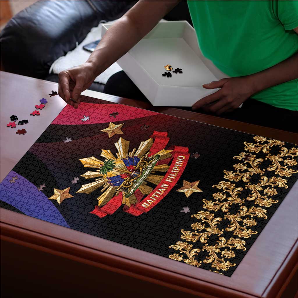 Haiti And Philippines Puzzle Haitian Filipino Heritage Crest